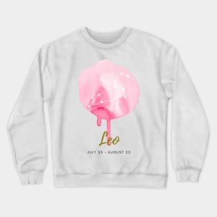 Zodiac Leo Artprint Illustration Poster Drawing Art Print Constellation Astrology Crewneck Sweatshirt